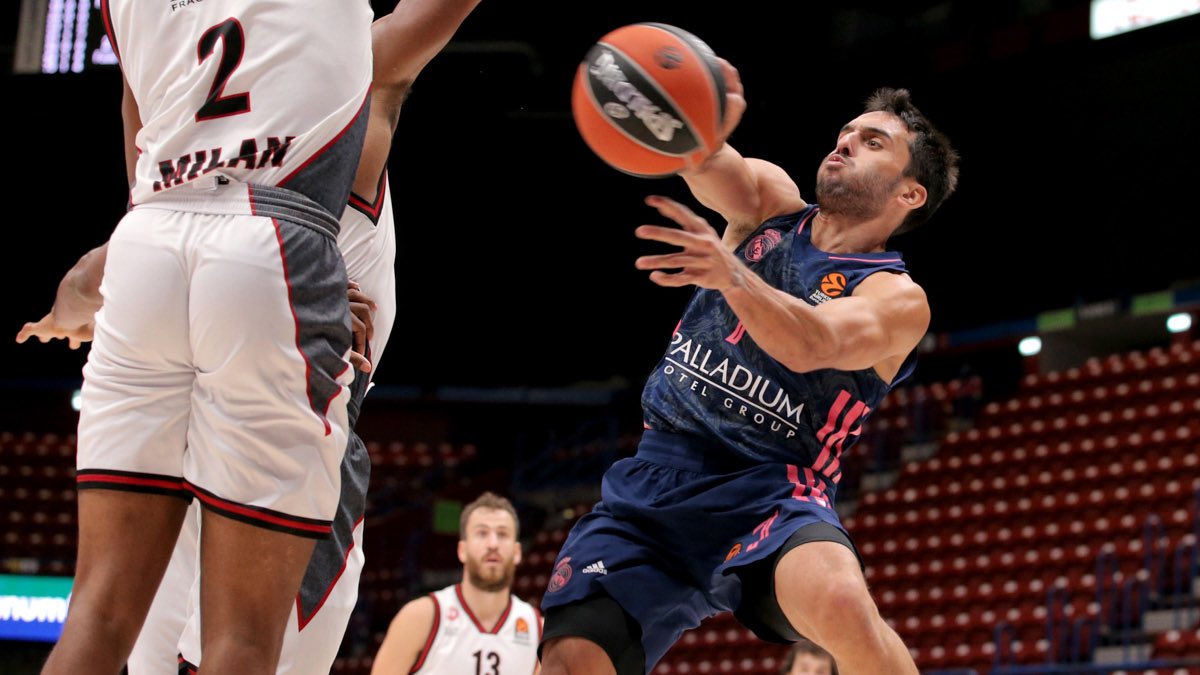 campazzo y chacho rodríguez armani milan real madrid euroliga 24senblanco